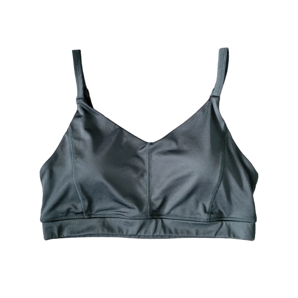 Athletic Works Women's Core Active Lattice-Back Cami Sports Bra Size L Black - Picture 2 of 9